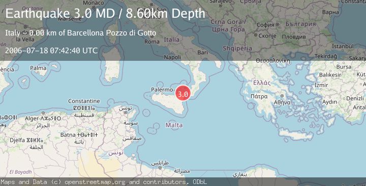 Map of SICILY, ITALY