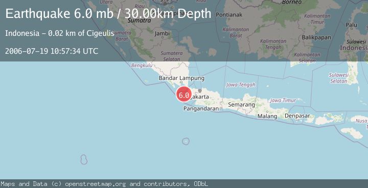 Map of SUNDA STRAIT, INDONESIA