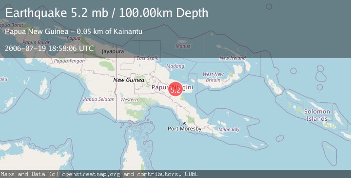 Map of EASTERN NEW GUINEA REG., P.N.G.