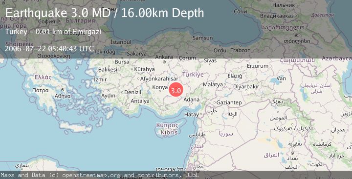 Map of CENTRAL TURKEY