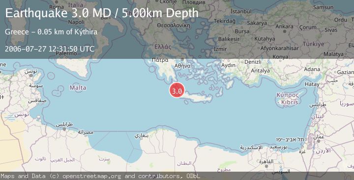 Map of CRETE, GREECE