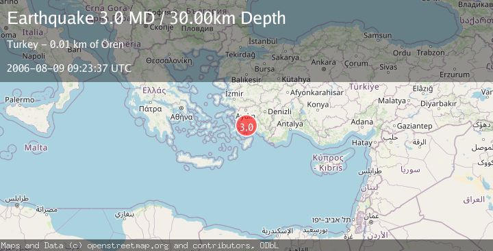 Map of WESTERN TURKEY
