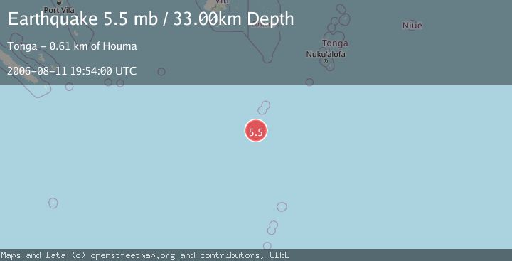 Map of SOUTH OF FIJI ISLANDS