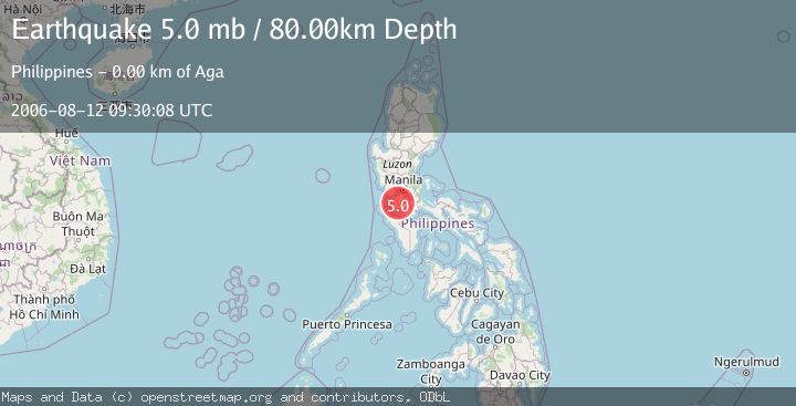 Map of LUZON, PHILIPPINES