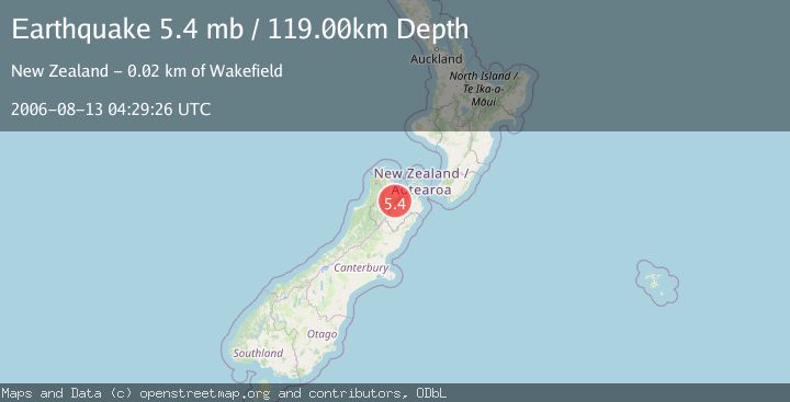Map of SOUTH ISLAND OF NEW ZEALAND