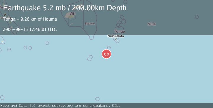 Map of SOUTH OF FIJI ISLANDS