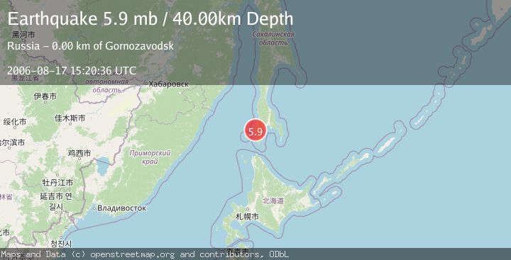 Map of SAKHALIN, RUSSIA