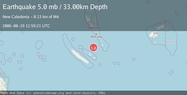 Map of VANUATU REGION