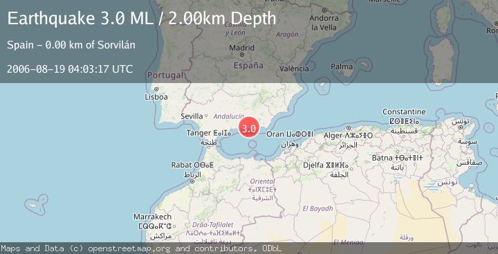 Map of STRAIT OF GIBRALTAR