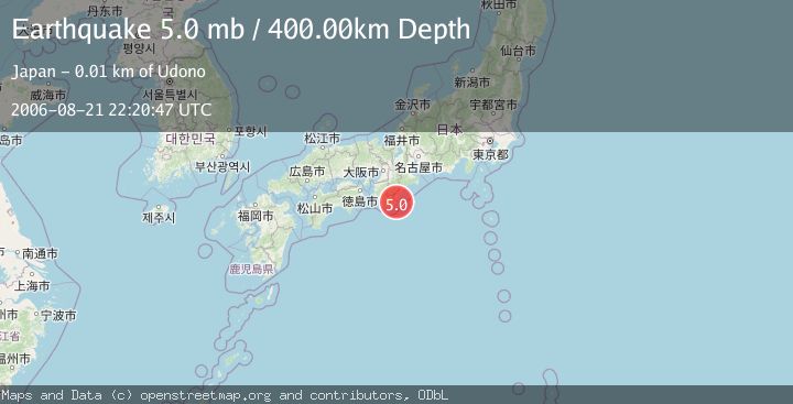 Map of NEAR S. COAST OF WESTERN HONSHU