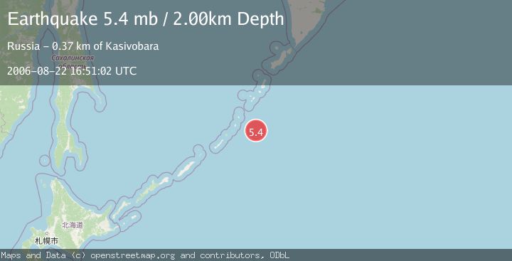 Map of KURIL ISLANDS