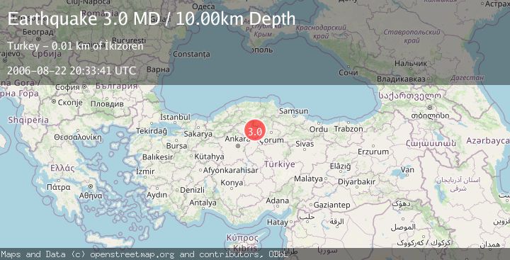 Map of CENTRAL TURKEY