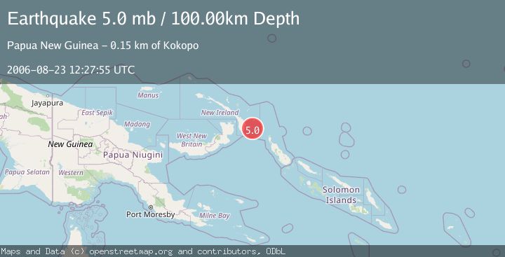 Map of NEW IRELAND REGION, P.N.G.