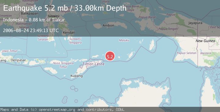 Map of KEPULAUAN BARAT DAYA, INDONESIA