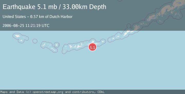 Map of ANDREANOF ISLANDS, ALEUTIAN IS.