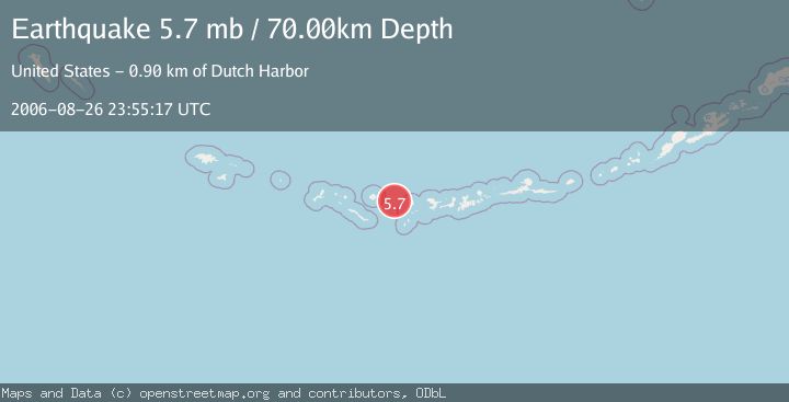 Map of ANDREANOF ISLANDS, ALEUTIAN IS.