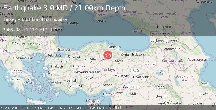 Map of CENTRAL TURKEY