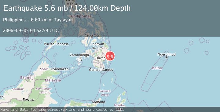 Map of MINDANAO, PHILIPPINES