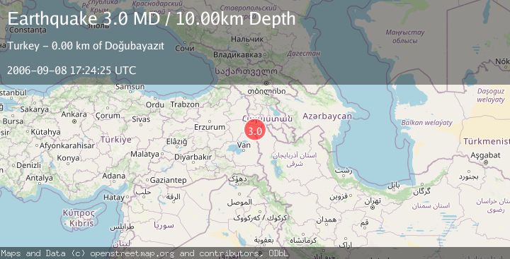 Map of TURKEY-IRAN BORDER REGION