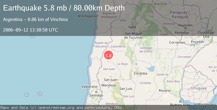 Map of LA RIOJA, ARGENTINA