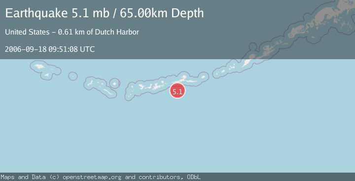 Map of ANDREANOF ISLANDS, ALEUTIAN IS.