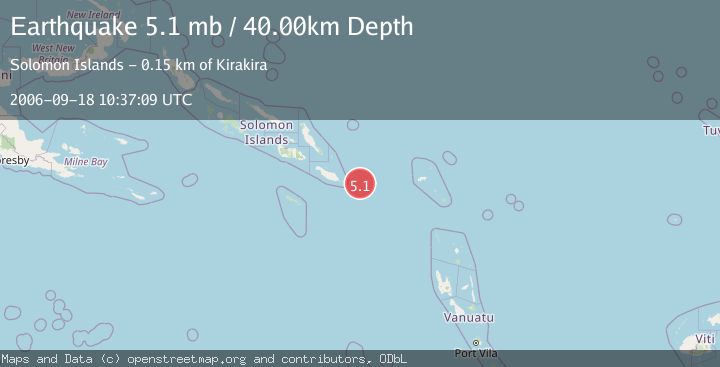 Map of SOLOMON ISLANDS