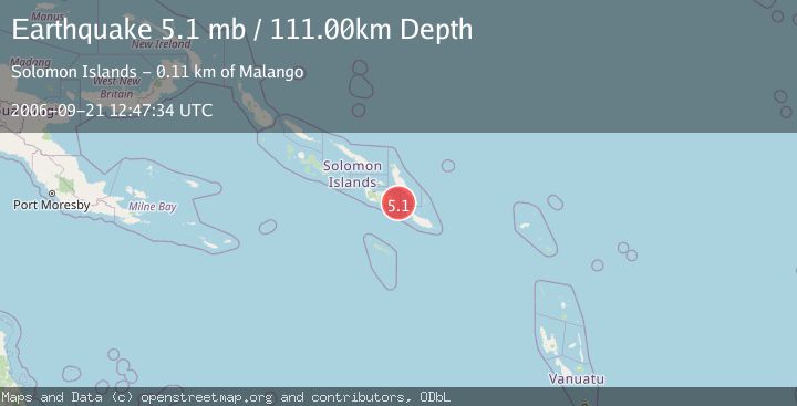 Map of SOLOMON ISLANDS