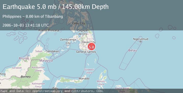 Map of MINDANAO, PHILIPPINES