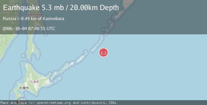 Map of KURIL ISLANDS