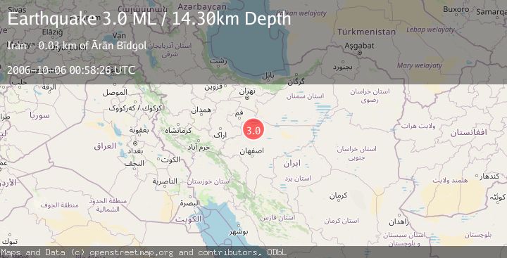 Map of CENTRAL IRAN