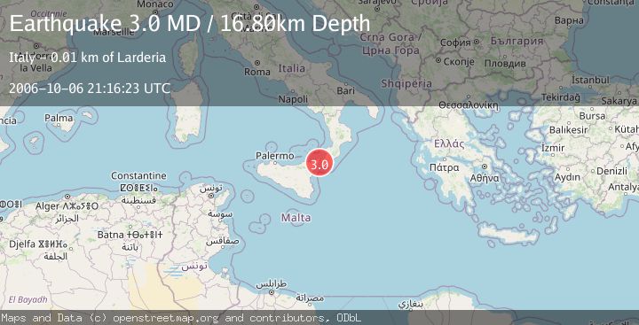 Map of SICILY, ITALY