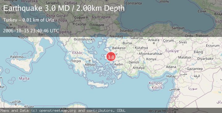 Map of NEAR THE COAST OF WESTERN TURKEY