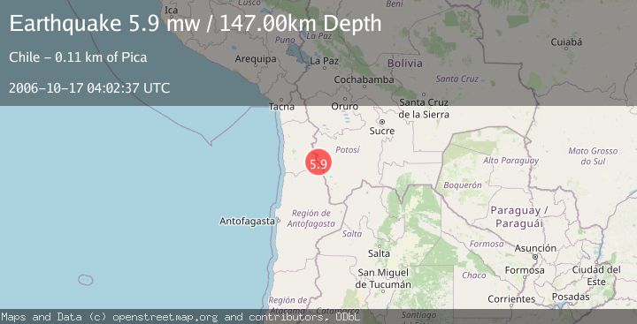 Map of ANTOFAGASTA, CHILE