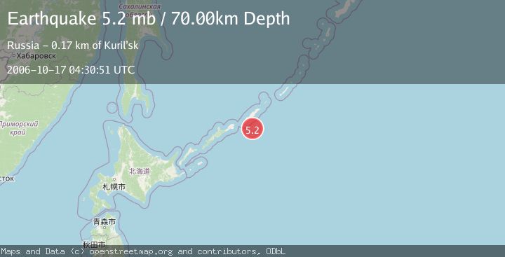 Map of KURIL ISLANDS