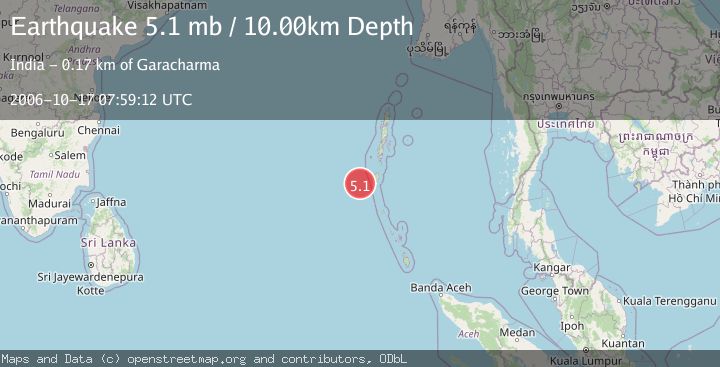 Map of ANDAMAN ISLANDS, INDIA REGION