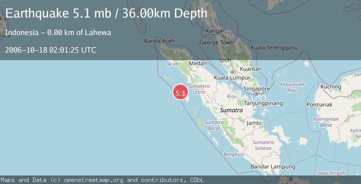 Map of NIAS REGION, INDONESIA