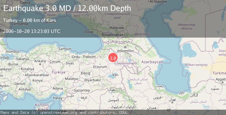 Map of EASTERN TURKEY