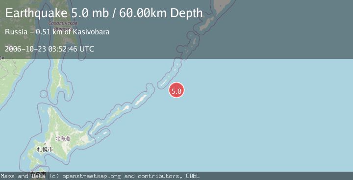Map of KURIL ISLANDS