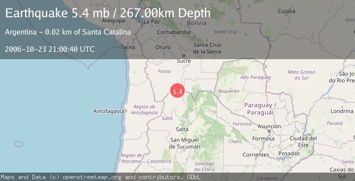 Map of POTOSI, BOLIVIA