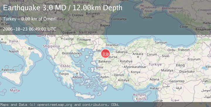 Map of WESTERN TURKEY