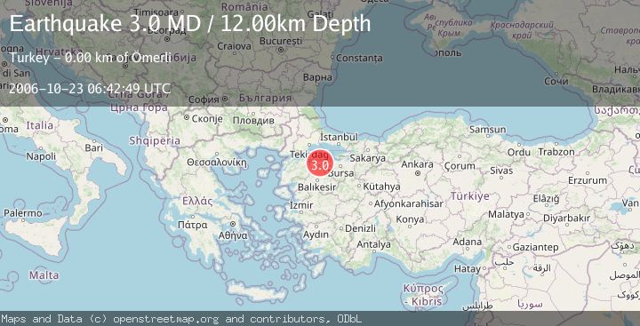 Map of WESTERN TURKEY