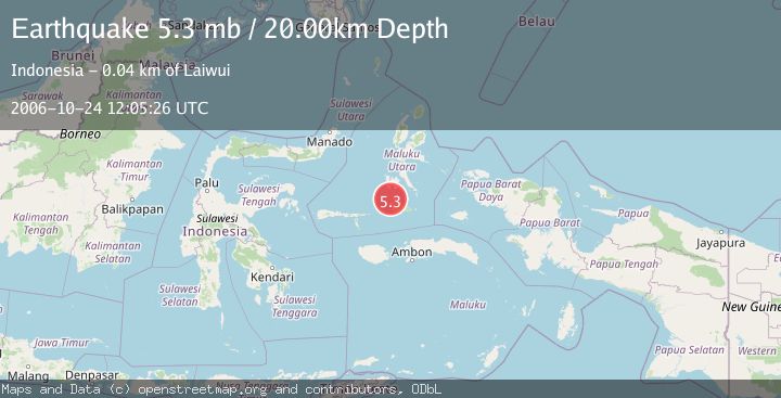 Map of KEPULAUAN OBI, INDONESIA