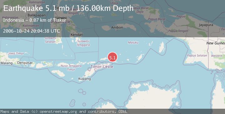 Map of KEPULAUAN BARAT DAYA, INDONESIA