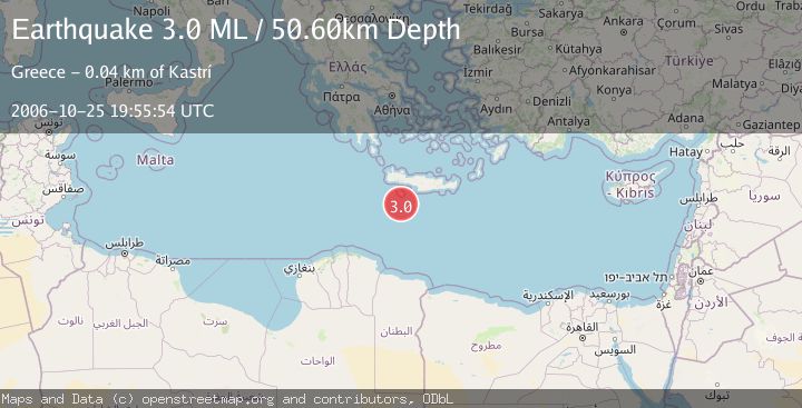 Map of CRETE, GREECE