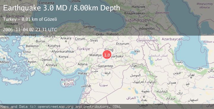 Map of EASTERN TURKEY