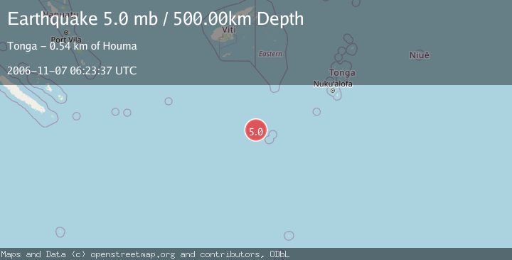 Map of SOUTH OF FIJI ISLANDS