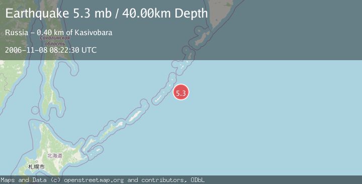 Map of KURIL ISLANDS