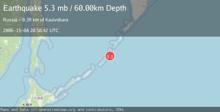 Map of KURIL ISLANDS