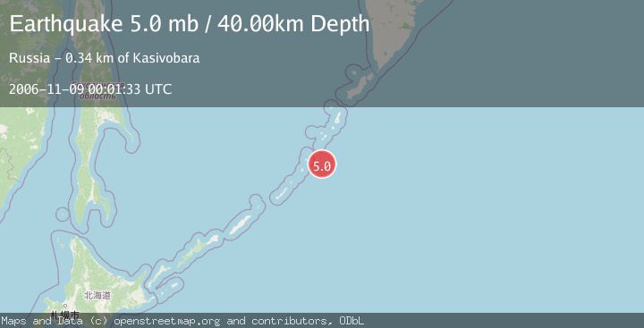 Map of KURIL ISLANDS