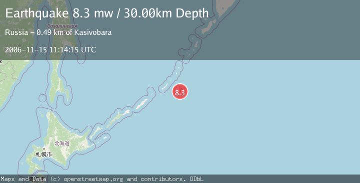 Map of KURIL ISLANDS